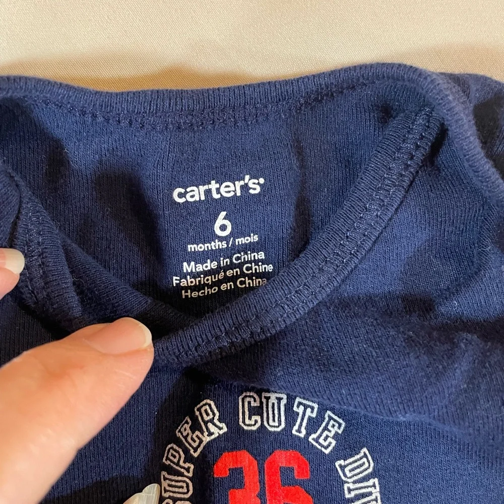 Carter’s Boys’ Onesies and Pants Sets - Gray‎ and Blue, Size 6 month